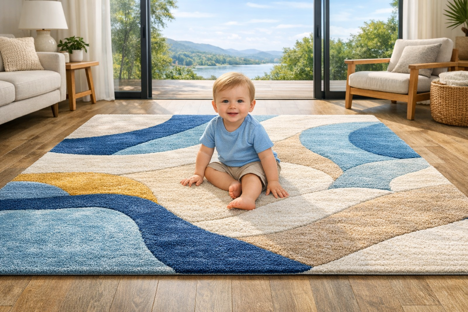 Coastal Modern Hand Tufted Rugs