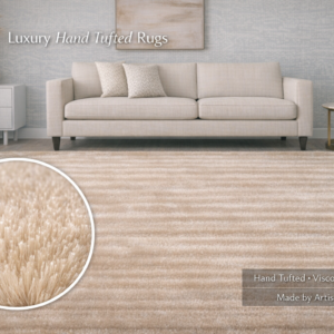 Beige Hand Tufted Carpet & Rugs