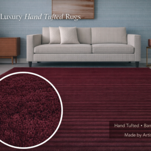 Burgundy Hand Tufted Carpet & Rugs