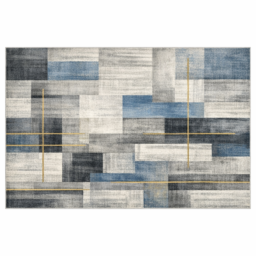 Linear Elegance Bamboo Silk Hand Knotted Carpet & Rugs - Image 4