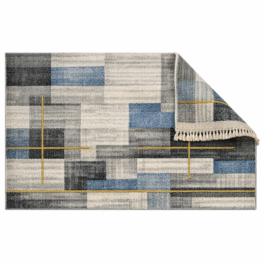 Linear Elegance Bamboo Silk Hand Knotted Carpet & Rugs - Image 2