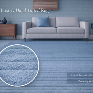 Dusty Blue Hand Tufted Carpet & Rugs