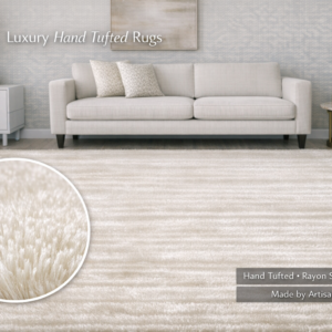 Ivory Hand Tufted Carpet & Rugs