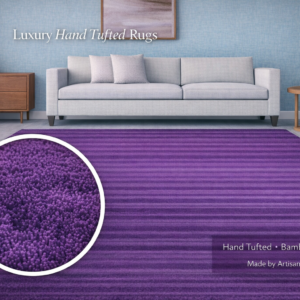 Purple Hand Tufted Carpet & Rugs