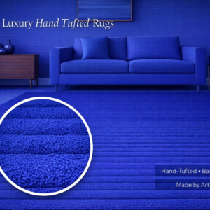 Royal Blue Hand Tufted Carpet & Rugs