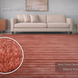 Terracotta Hand Tufted Carpet & Rugs
