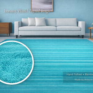 Turquoise Hand Tufted Carpet & Rugs (Copy)